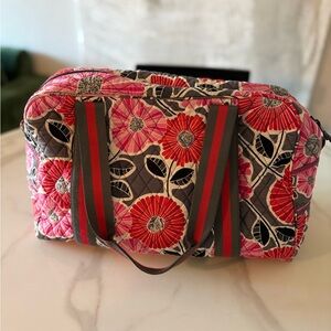 Very Bradley Pink, Red and Gray weekend Bag with straps